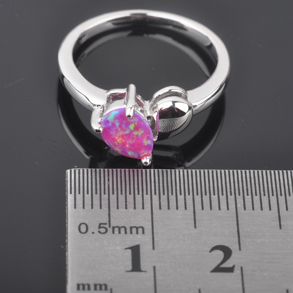 Silversmycken filled ring ROSA Brand Opal - 5