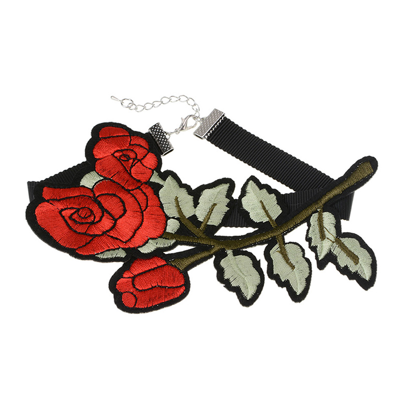 Halsband choker blomma - 3