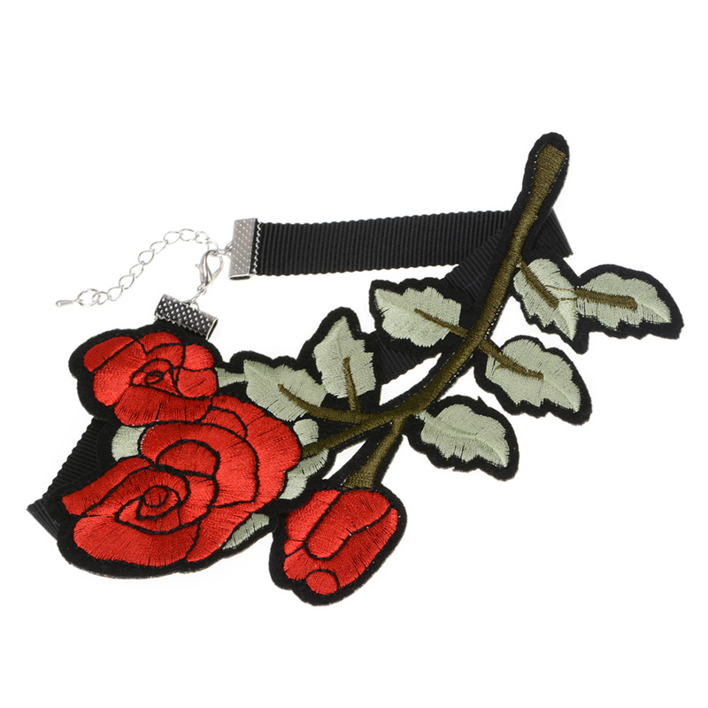 Halsband choker blomma - 2
