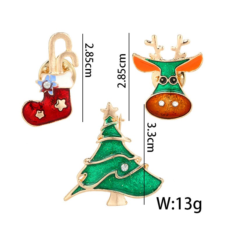 Crystal Brooch Christmas SET - 3