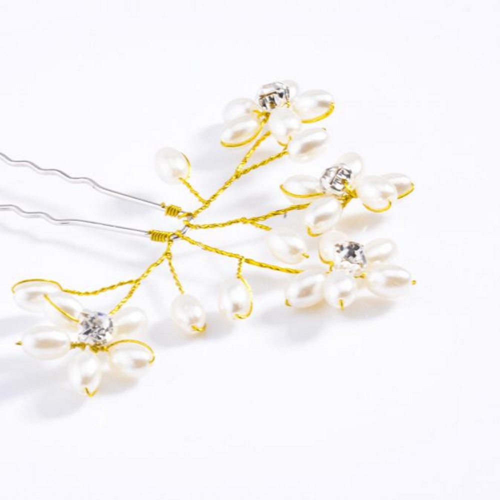 Hair Pins Wedding Flower - 5
