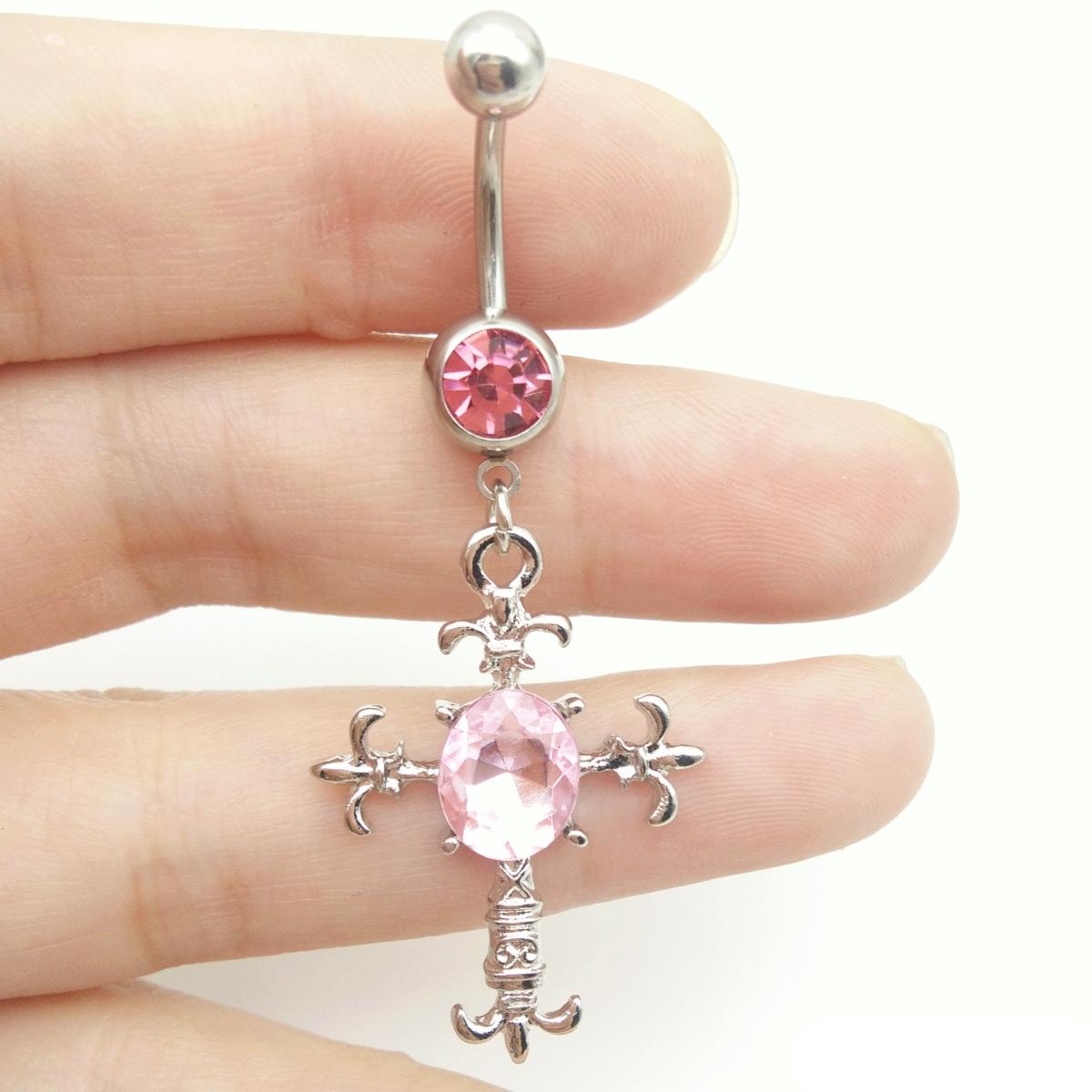 Navelpiercing kors - 2
