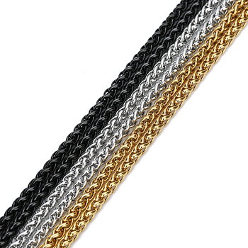 Rostfritt stål HALSBAND GULD, SILVER, SVART