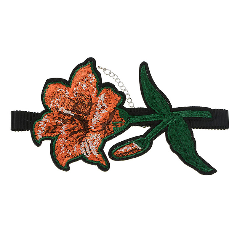 Halsband choker blomma - 3
