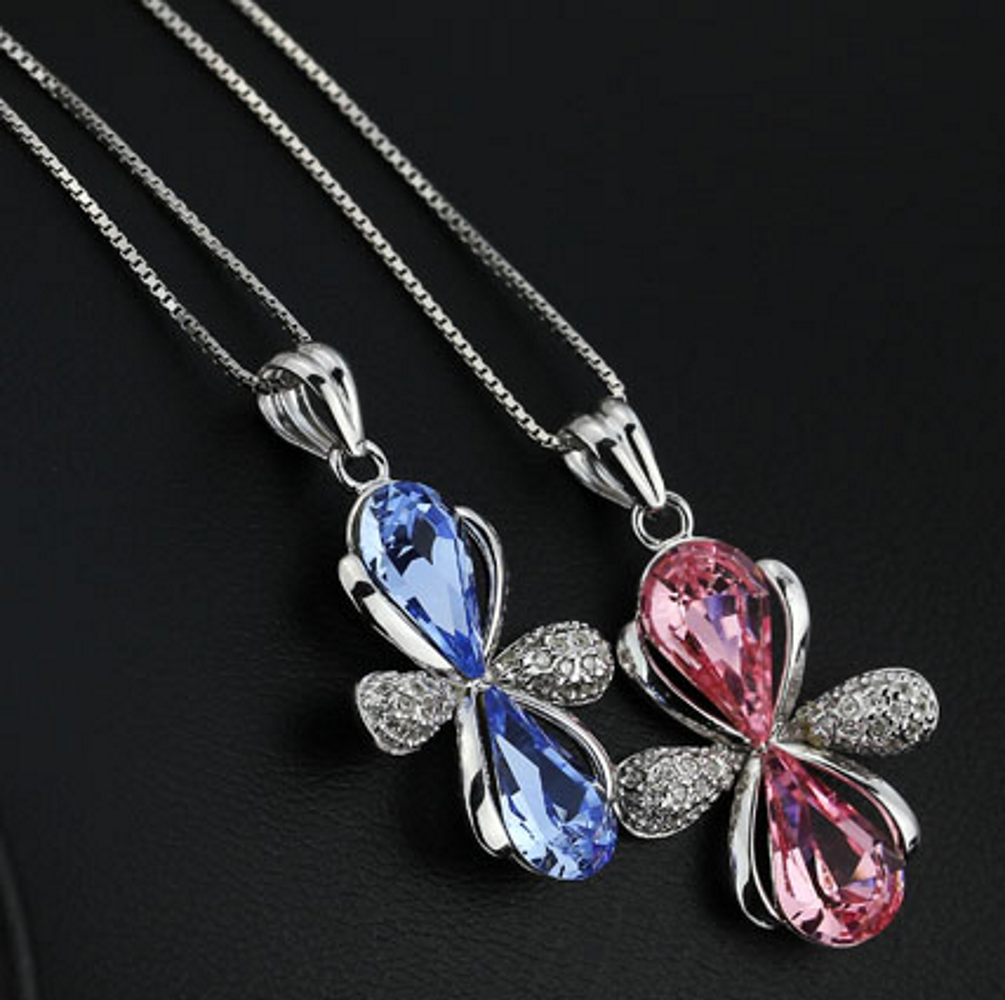 925 SILVER NECKLACE BLUE