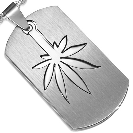 Stainless Steel 2-Part Cut-out  Tag Pendant - 2