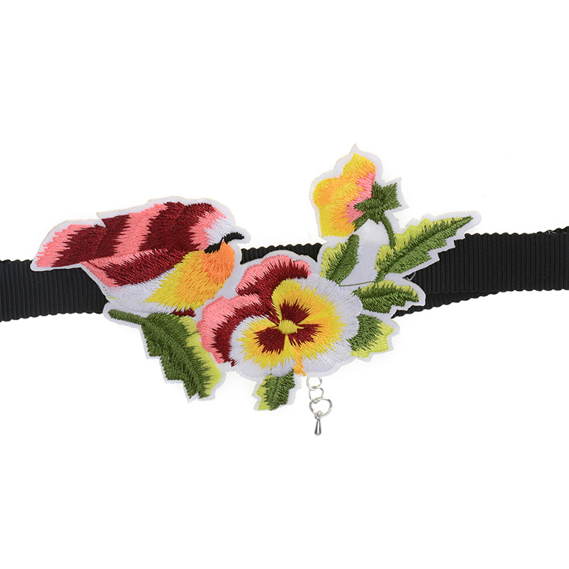 Halsband choker blomma - 4