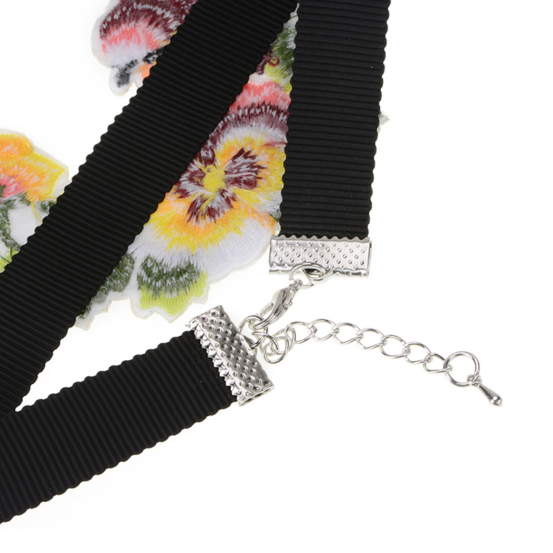 Halsband choker blomma - 6