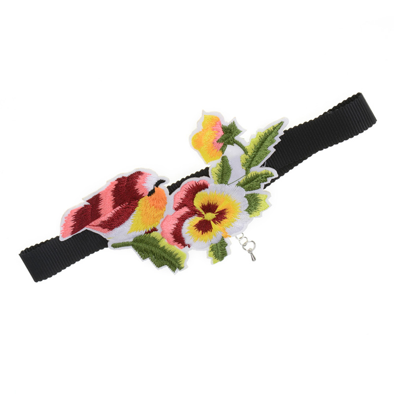 Halsband choker blomma - 2