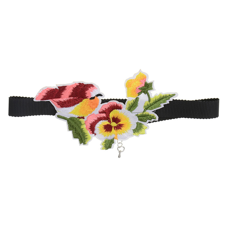 Halsband choker blomma - 5