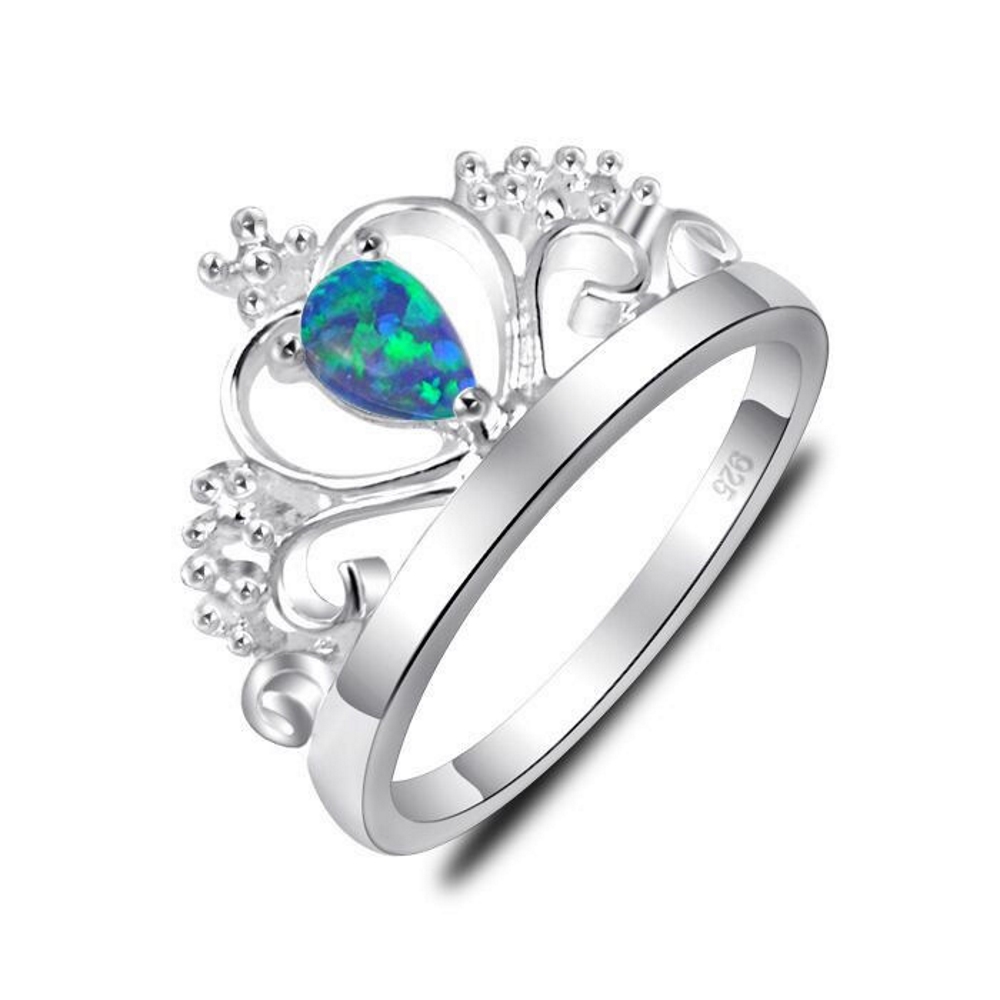 Silver FILLED RING Fire Opal 