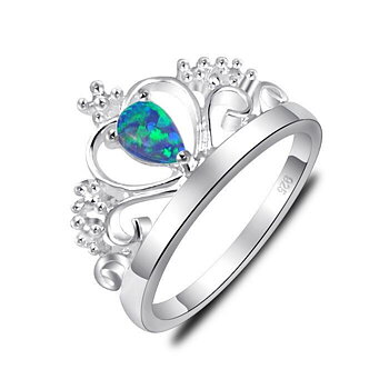 Silversmycken filled ring Brand Opal