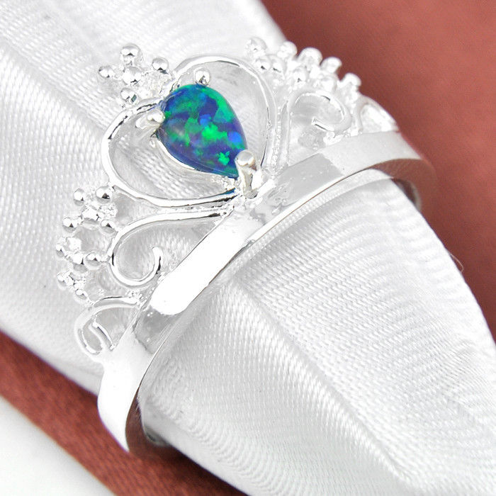 Silver FILLED RING Fire Opal  - 3