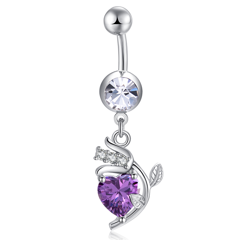 Gold Plated Navel Belly Button Ring Body Piercing Jewelry - 3