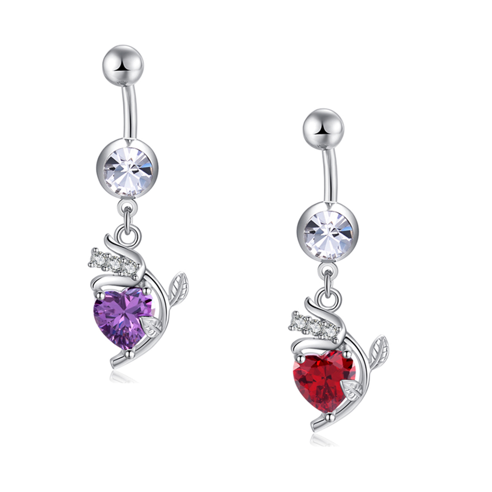 Gold Plated Navel Belly Button Ring Body Piercing Jewelry