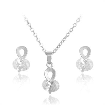 18K WHITE Gold Filled SETS CZ - 2