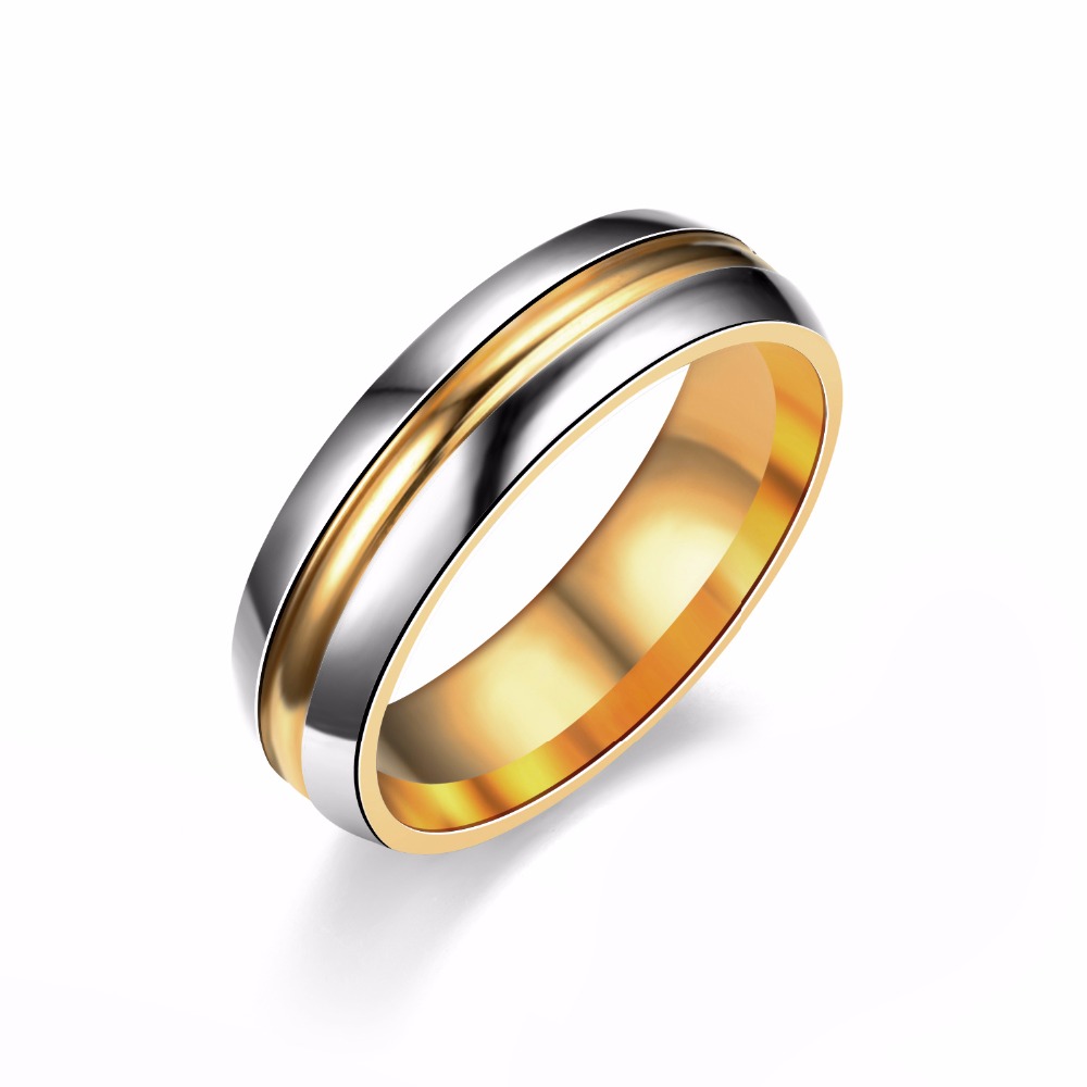 Rostfritt stål ring 6mm 14KGP - 3