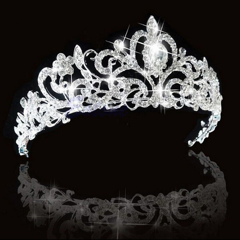 Crystal wedding hair crownl hair accessories - 4