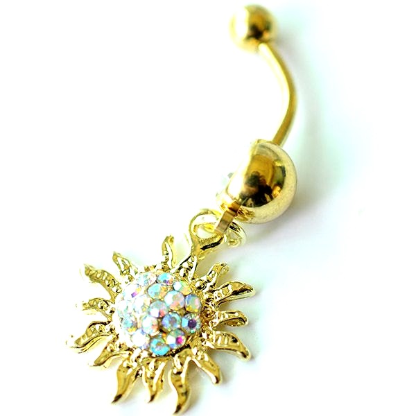 Navel Piercing Sunflower 