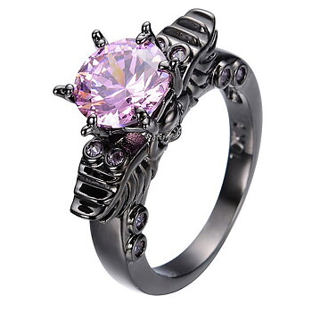 18K BLACK Gold Filled RING