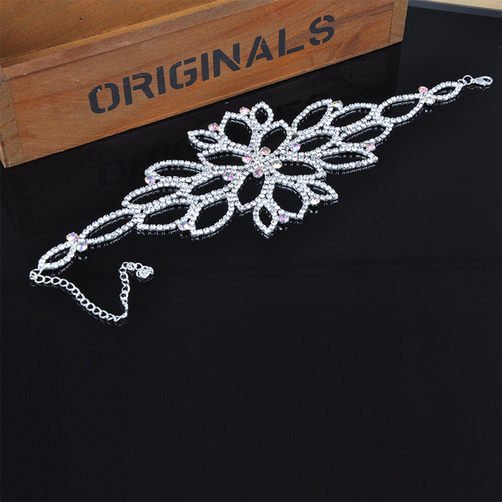 Luxury  Crystal Bracelet Bridal Wedding Jewelry  - 6