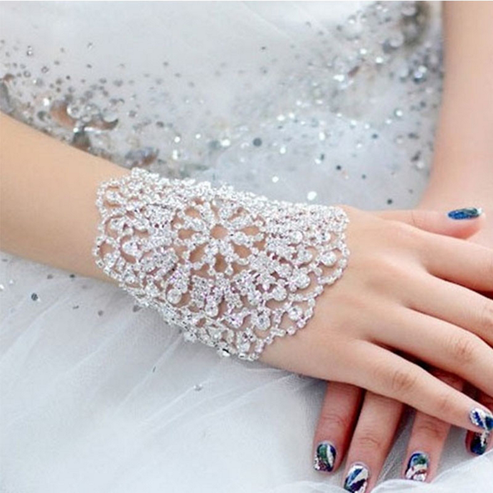 Luxury  Crystal Bracelet Bridal Wedding Jewelry  - 7