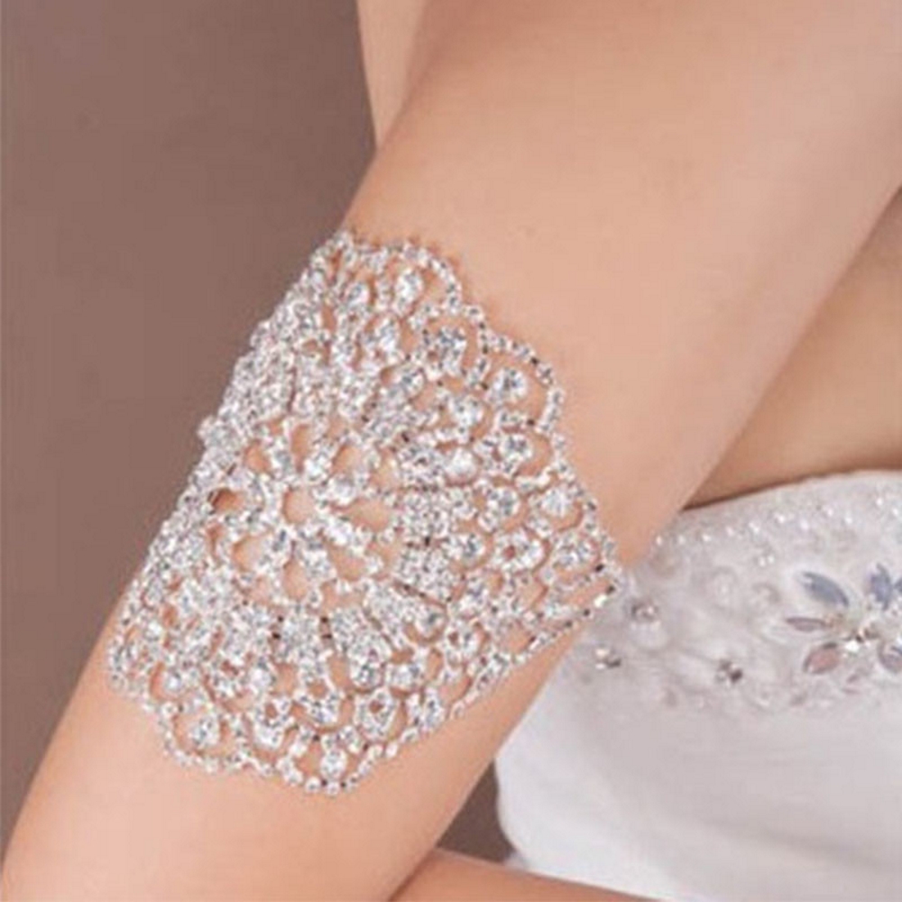 Luxury  Crystal Bracelet Bridal Wedding Jewelry  - 3