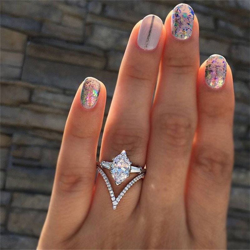 GOLD PLATED RING Cubic Zirconia