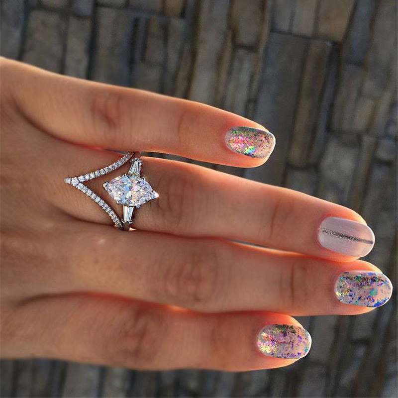 GOLD PLATED RING Cubic Zirconia - 3