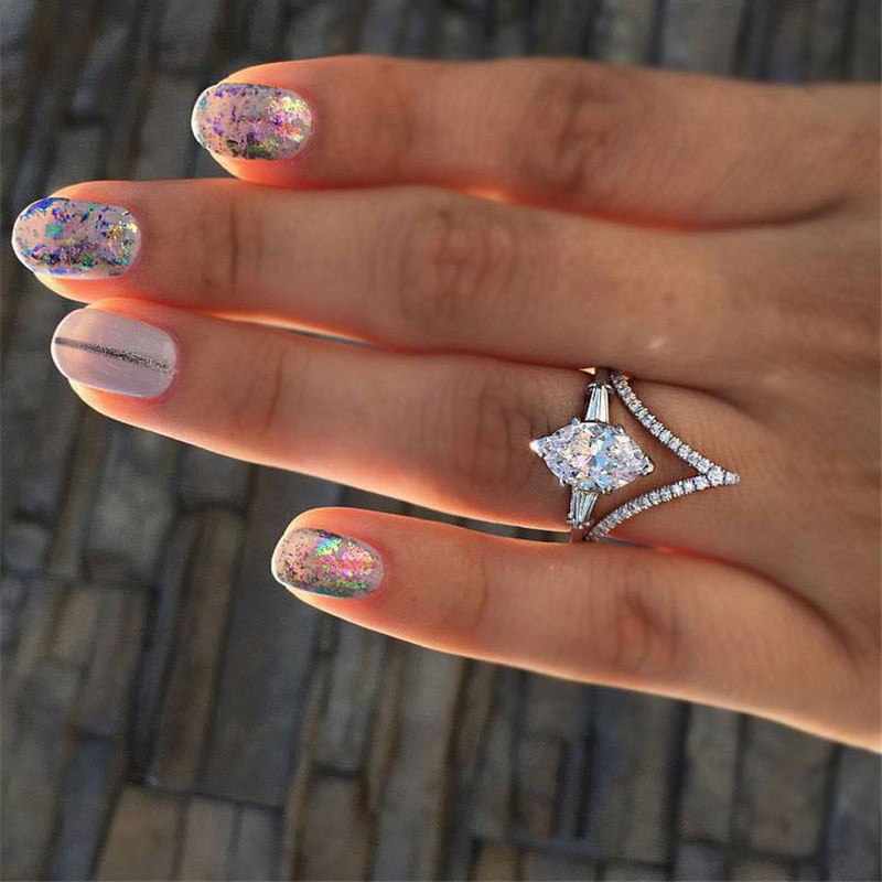 GOLD PLATED RING Cubic Zirconia - 4