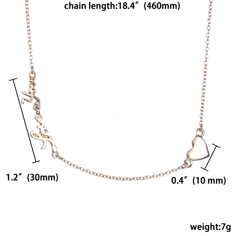 Heart-shaped Pendant Necklace  - 4