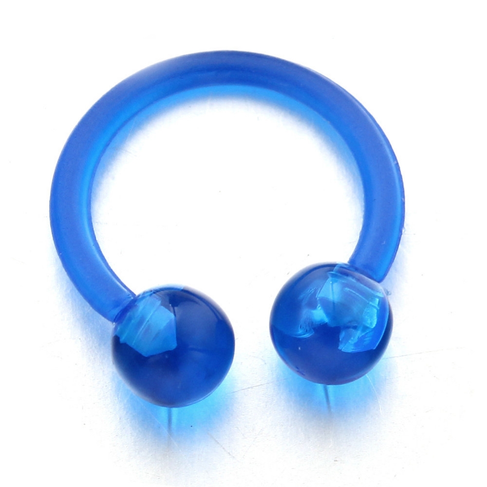 Body Piercing smycken näsa ring Bcr ring UV bioflex näsa smycken - 4