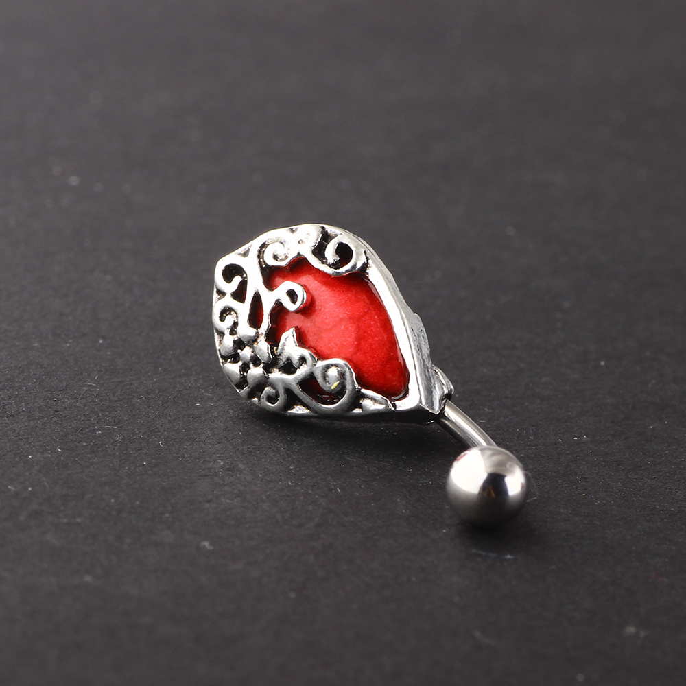 Navel Belly Button Ring Body Piercing 316l Steel  Vintage  - 3