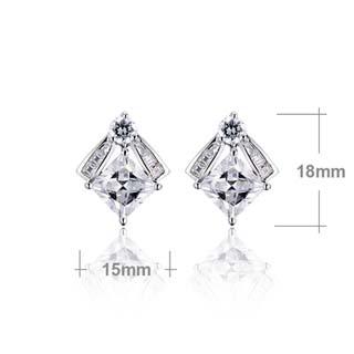 Guldfyllda Vitguld Filled gulddoublé Örhänge Cubic Zirconia - 4