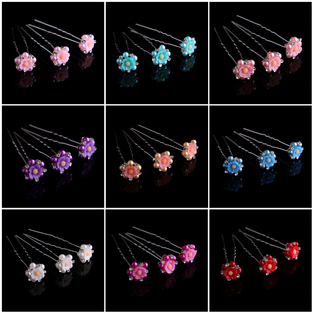Hårnålar Bröllop blomma 9 ST PACK - 3