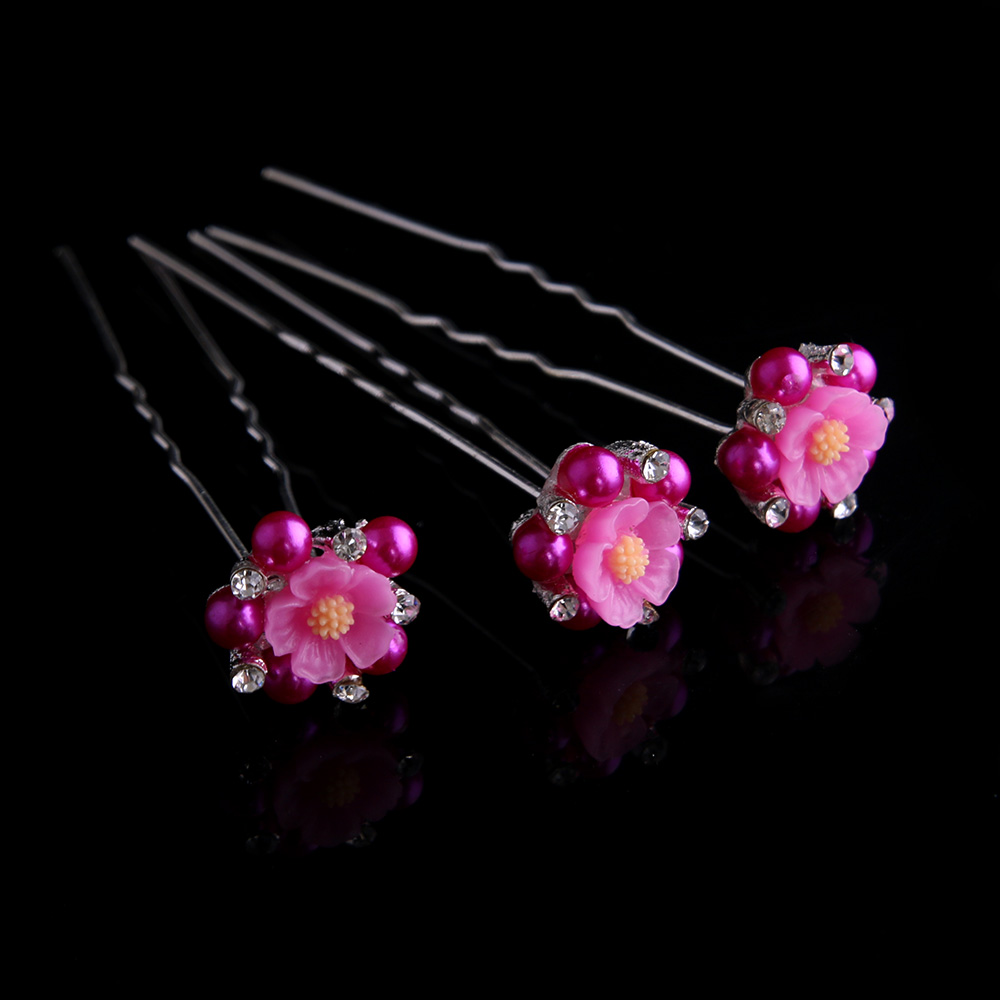 Hårnålar Bröllop blomma 9 ST PACK - 13