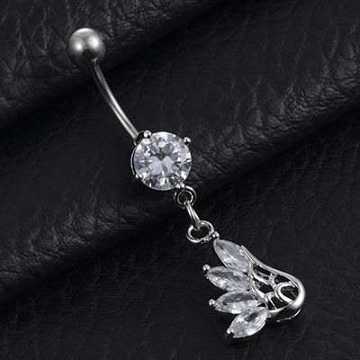 Navelpiercing Zircon Vinge