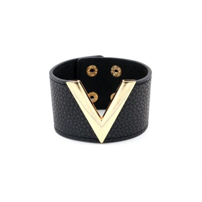 Leather Wrap Wristband Bracelet Bangle