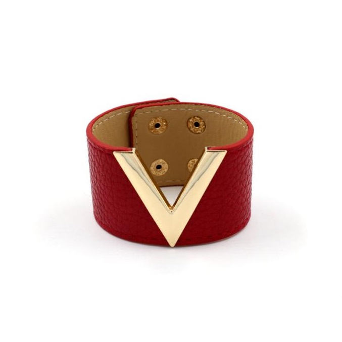 Leather Wrap Wristband Bracelet Bangle - 5