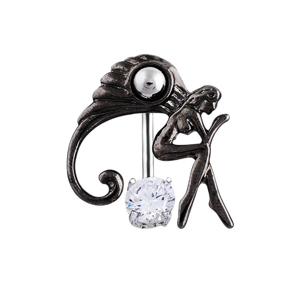 Svart ängel Navelpiercing Piercing smycken