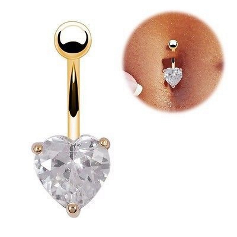Navel Belly Button Ring Body Piercing Jewelry - 2