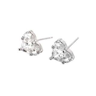 White Gold Filled CZ Womens Earrings - 3