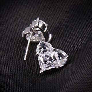 White Gold Filled CZ Womens Earrings