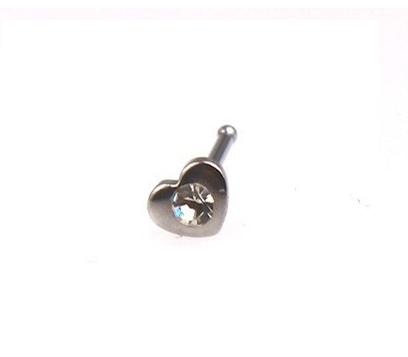 Stainless steel Attrctive Design Nose Stud Ring with Crystal Fashion Body Piercing Jewelry - 5