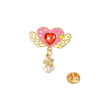 Brooch Crystal Heart 