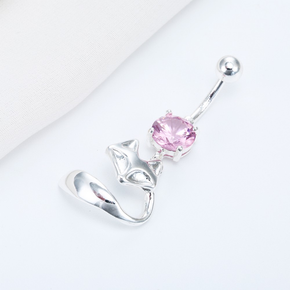 Gold Plated Navel Belly Button Ring Body Piercing Jewelry - 2