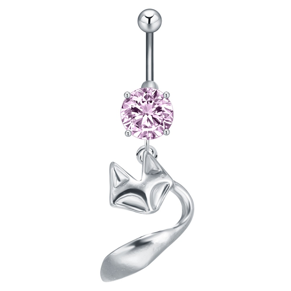 Gold Plated Navel Belly Button Ring Body Piercing Jewelry