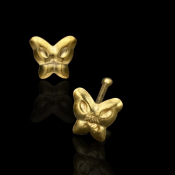 925 Sterling Silver guld näsa piercing