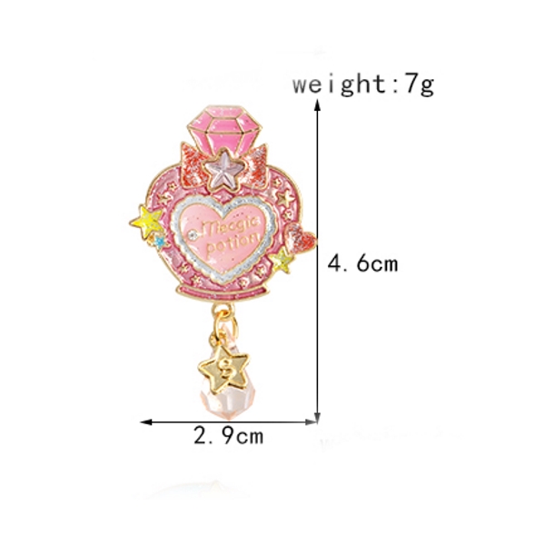 Brooch Crystal Heart  - 2