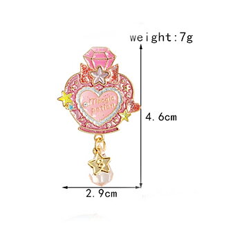 Brooch Crystal Heart 